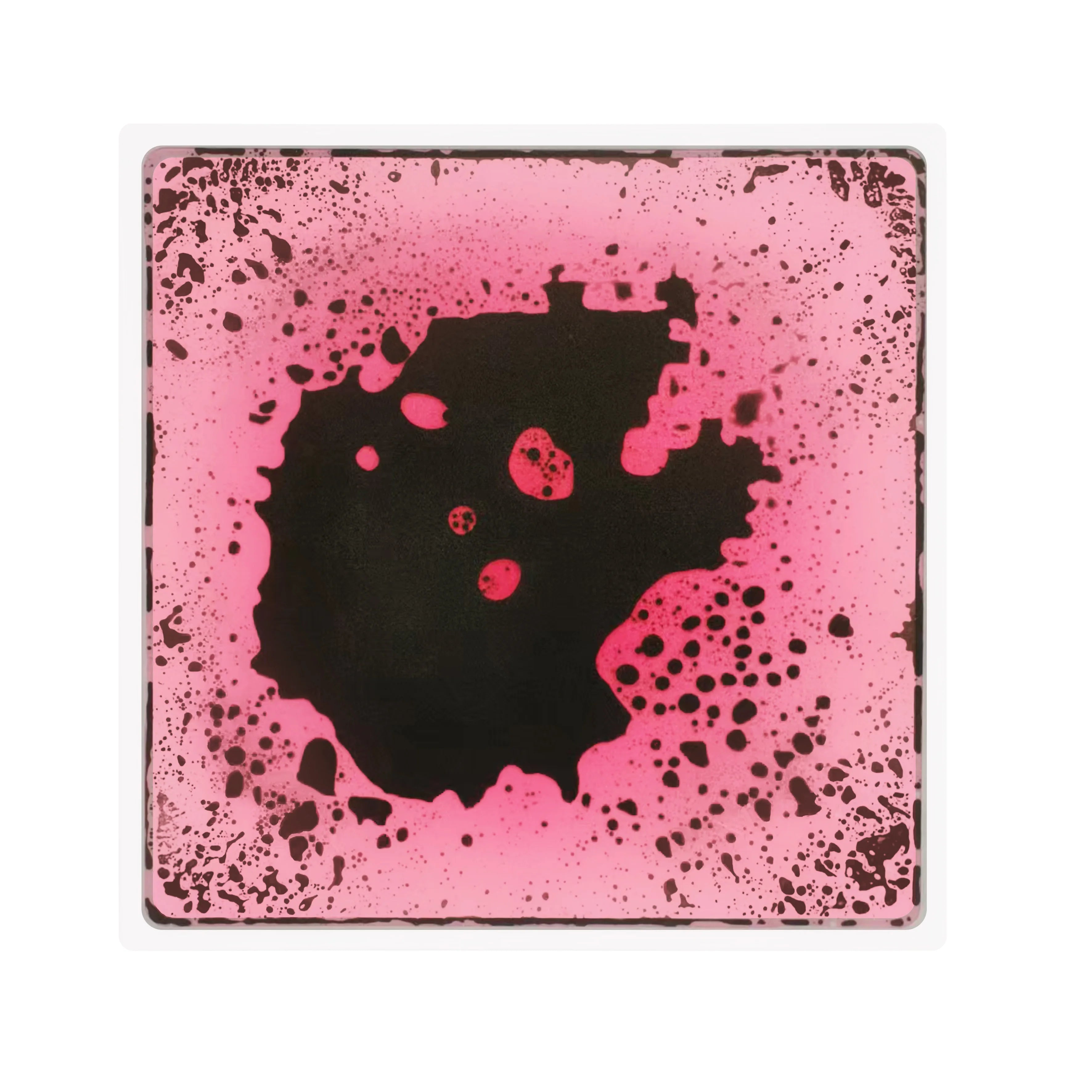 Dalle sensorielle liquide noir et rose, plaque tactile à l'unité