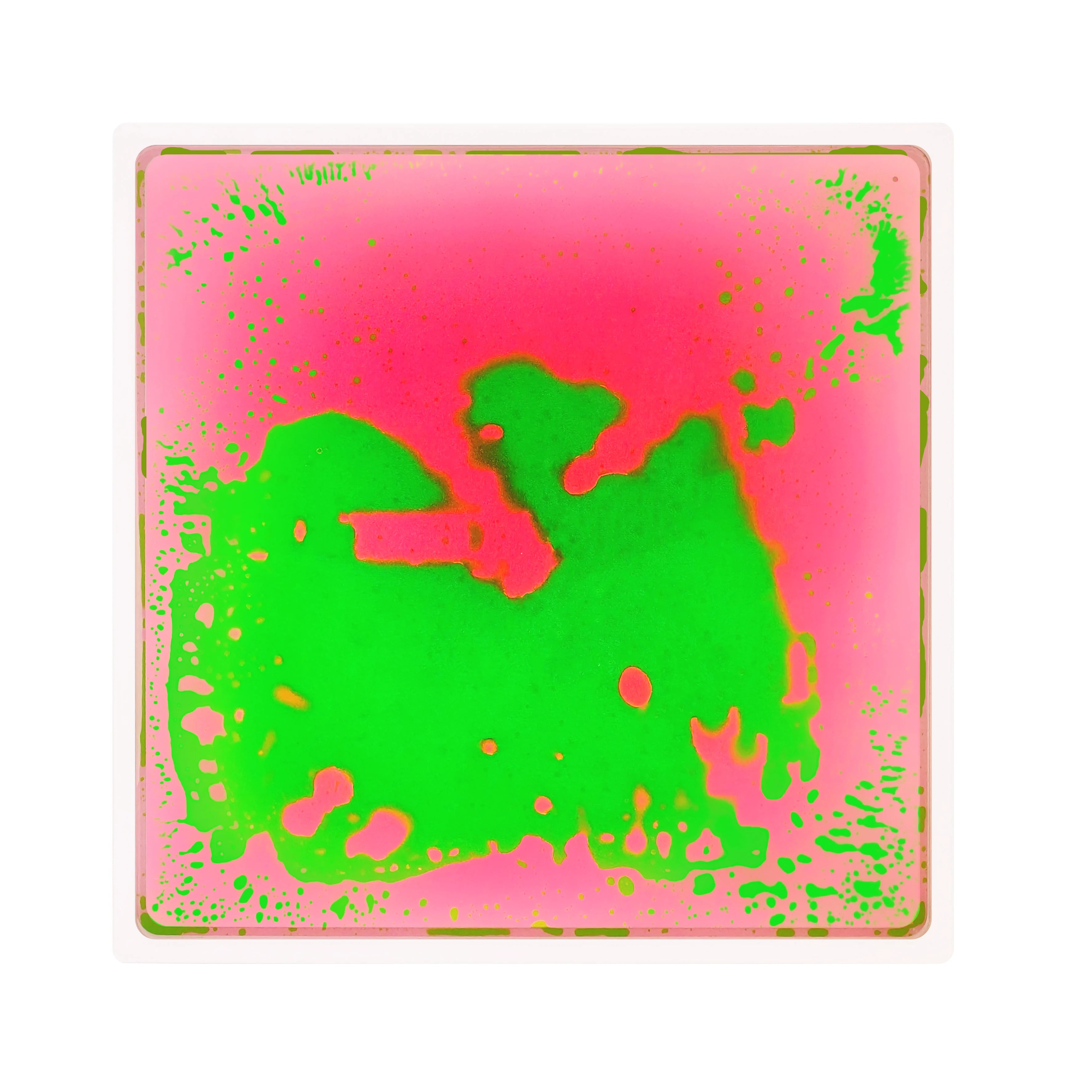 Dalle sensorielle liquide rose et vert, motif liquide changeant au toucher