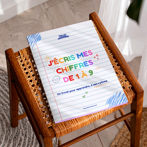 Carnet d'écriture J'écris mes chiffres de 1 à 9, PDF à imprimer – aperçu 1