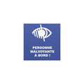 Magnet voiture sensibilisation déficience visuelle – vue de face