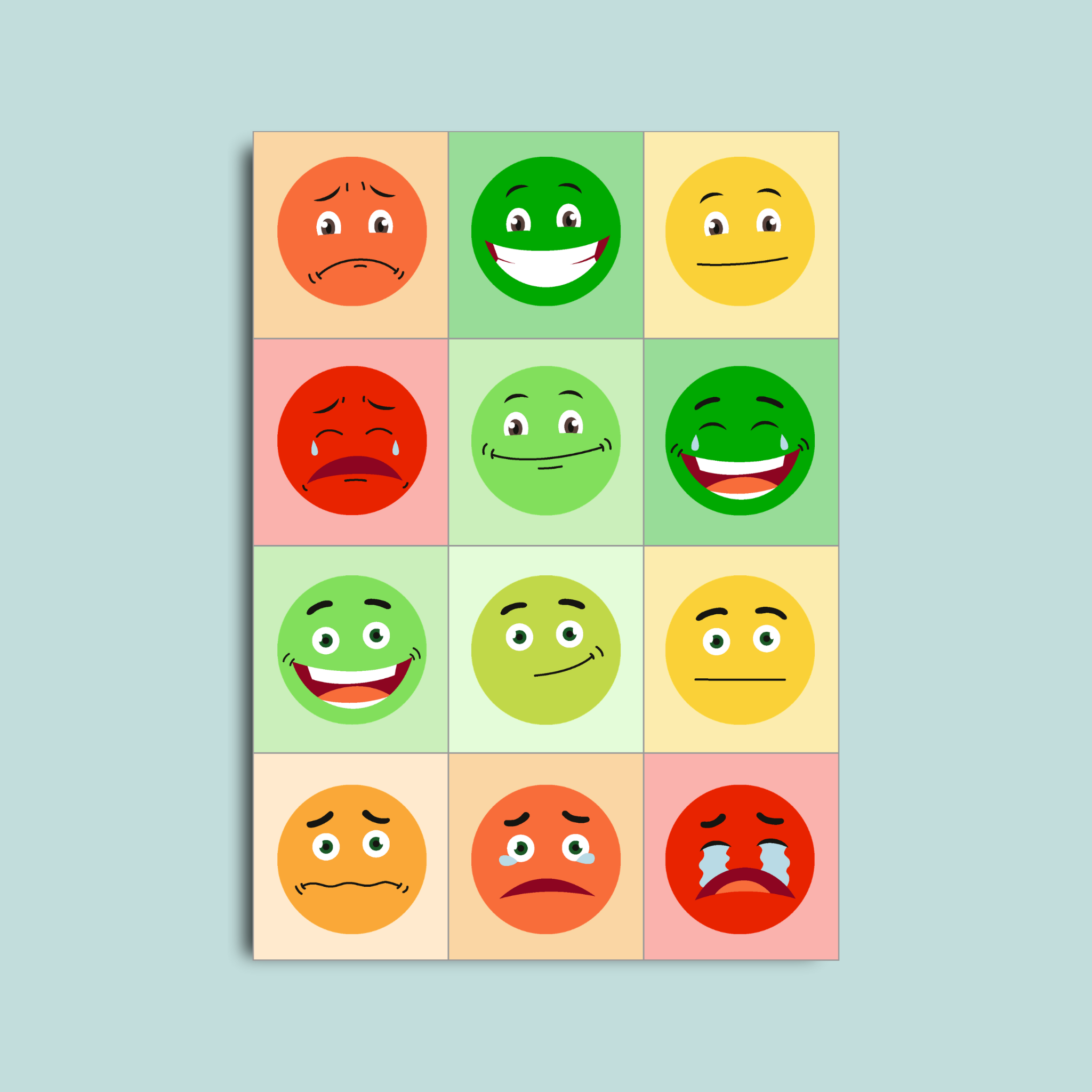 Fiche A4 carte emotions avancee fond couleur tous autonomes 